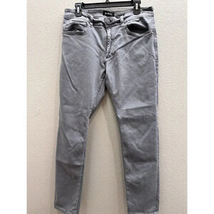 Blank NYC Jeans Mens 34x31 Wooster Slim Fit Gray Cotton Stretch Straight Leg